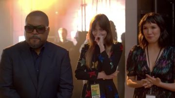 Saint Laurent Stars Blazer Jacket worn by Maggie (Dakota Johnson) as seen in The High Note