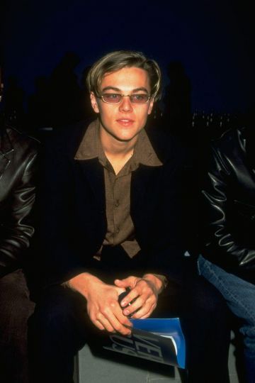 Sunglasses Versace worn by Leonardo DiCaprio during a promotional event for the film Basketball Diaries