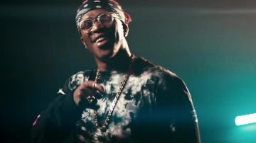Diesel black and white shirt worn by KSI in Houdini (feat. Swarmz & Tion Wayne)