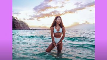 Êtes-Vous Suis-je Nima nager bref en blanc porté par Eva Gutowski dans la vidéo YouTube MON TOP 10 de bain PRÉFÉRÉ les MARQUES! ESSAYEZ SUR le transport dans la vidéo Youtube byMyLifeAsEva