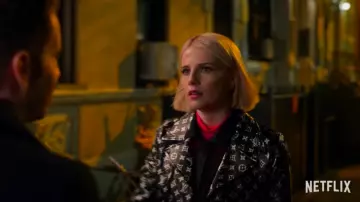Louis Vuitton Jacket worn by Astrid Sloan (Lucy Boynton) in The Politician (Season 2)