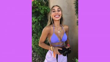 Renard blanc Boutique Pasadena Haut de Bikini Violet Côtes porté par Eva Gutowski dans MON TOP 10 de bain PRÉFÉRÉ les MARQUES! ESSAYEZ SUR les COURRIERS | vidéo YouTUbe par MyLifeAsEva