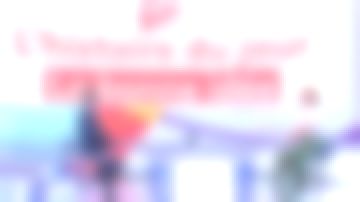 The long skirt green Laura Tenoudji in Télématin