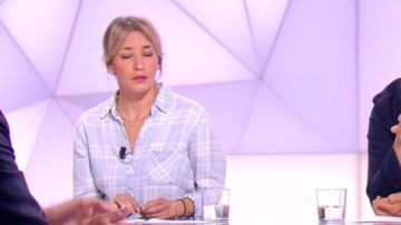 The blue shirt plaid Nadia Daam in 28 minutes