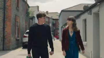 Teal Dress worn by Marianne (Daisy Edgar-Jones) in Normal People (S01E05)