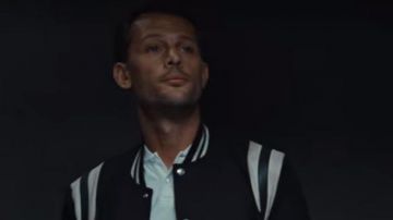 The black jacket and white Saint Laurent worn by Areski (Nicolas Duvauchelle) in lost Ball