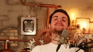 La conversión de tiempo de Regreso al futuro de Amixem en su video ¡ADIVINA EL LOGOTIPO CORRECTO! #5