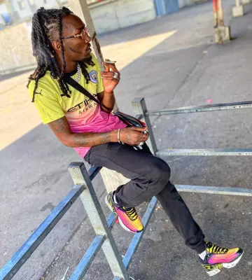 The sneakers Nike Tn III worn by Kodes on his account Instagram @kodes7binks