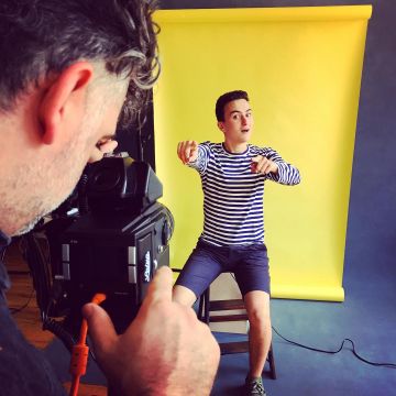 The striped t-shirt by comme des garçons worn by HugoPosay on his account Instagram @hugop0say