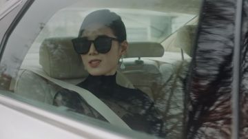Gentle Monster Solo 01 gafas de sol de montura redonda usadas por Koo Seo Ryeong (Jung Eun-chae) como se ve en The King: Eternal Monarch (S01E03)