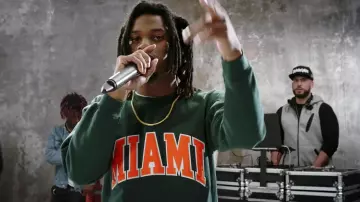 Sudadera Miami de Denzel Curry en el video musical XXL Freshmen Cypher 2016 de Kodak Black, 21 Savage, Lil Uzi Vert, Lil Yachty & Denzel Curry