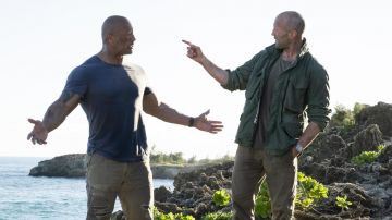 Veste de campagne vert olive portée par Shaw (Jason Statham) comme on le voit dans Fast & Furious Presents: Hobbs & Shaw