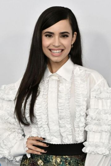 The shirt as worn by Sofia Carson aka April Dibrina in the film Feel the Beat on a post-Instagram