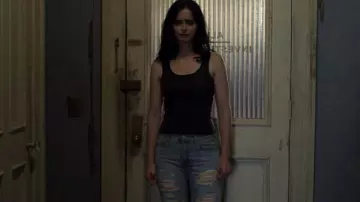 R13 Bowie straight-leg jeans worn by Jessica Jones (Krysten Ritter) in Marvel's Jessica Jones (S03E09)