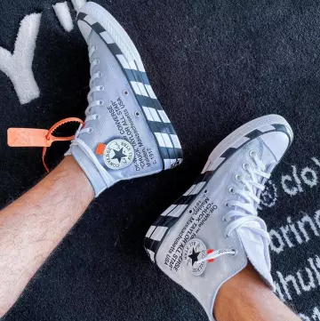 Converse off white discount porté