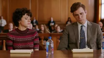 Printed short sleeve sweater worn by Dory Sief (Alia Shawkat) as seen in Search Party (S03E10)