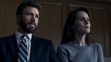 Striped tie worn by Andy Barber (Chris Evans) in Defending Jacob (Season 1)