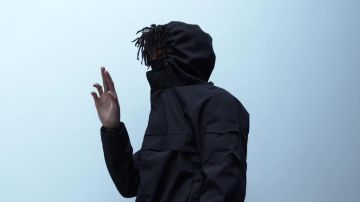 Black Windbreaker Jacket worn by Scarlxrd in CXLD BLXXDED. music video