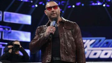 Burgundy Leather Jacket worn by Dave Bautista in WWE SmackDown