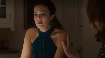 La robe bleue en velours de Rebecca Pearson (Mandy Moore) dans This Is Us (S04E10)