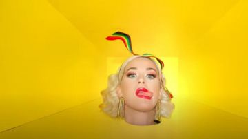 Rainbow Ribbon Headband worn by Katy Perry in Daisies (Can't Cancel Pride) music video