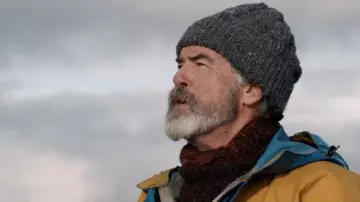 Grey beanie worn by Erick Erickssong (Pierce Brosnan) in Eurovision Song Contest: The Story of Fire Saga