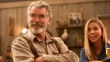 Tan Shirt worn by Erick Erickssong (Pierce Brosnan) in Eurovision Song Contest: The Story of Fire Saga