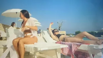 White bikini worn by Olga (Mag­dale­na Lam­pars­ka) as seen in 365 Days