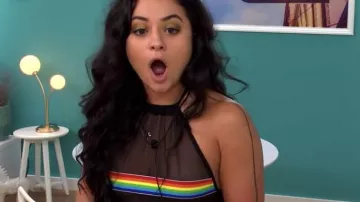 Rainbow Stripe Top worn by Sammie as seen in The Circle (US)