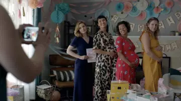 Navy Blue V Neck Dress worn by Kate (Gillian Jacobs) in I Used to Go Here