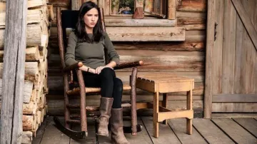 Leather Brown Boots worn by Monica Dutton (Kelsey Chow) in Yellowstone (Season 2 Episode 7)