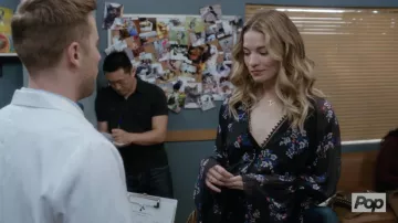 Block floral dress / romper worn by Alexis Rose (Annie Murphy) in Schitt's Creek (S04E01)