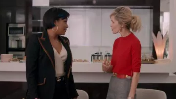 Hoop earrings with stone worn by Mel Paige (Rose Byrne) in Like a Boss