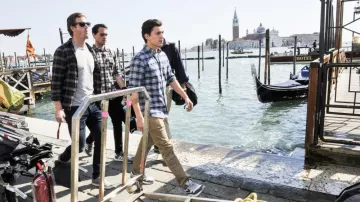 Tan Khakis chino pants worn by Peter Parker (Tom Holland) in Spider-Man: Far from Home