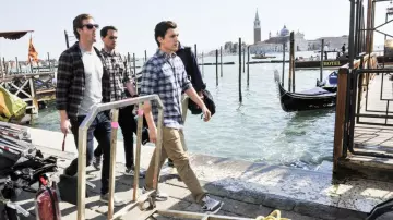 Tan Khakis chino pants worn by Peter Parker (Tom Holland) in Spider-Man: Far from Home