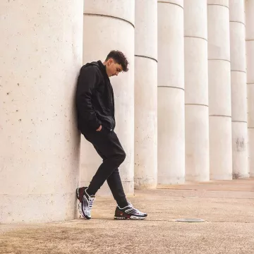 La paire de Nike Air Max Plus III portée par InoxTag sur son compte Instagram @inoxtagytb 