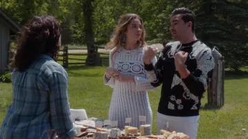 Crochet dress worn by Alexis Rose (Annie Murphy) in Schitt's Creek (S04E05)