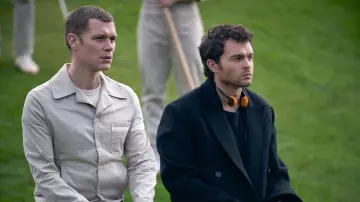 Orange headphones used by John the Savage (Alden Ehrenreich) in Brave New World (Season 1)