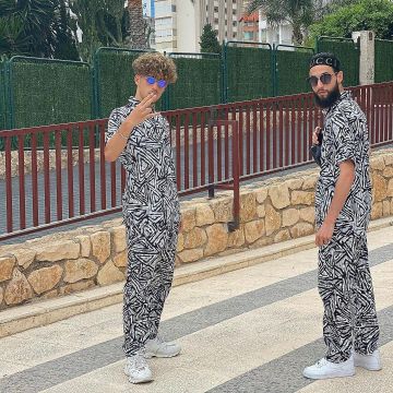 All printed Nike SB worn by Adil Aouchiche on his account Instagram