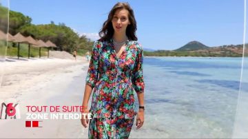 The dress midi col tunisian veil floral print Black Ophélie Meunier in forbidden Zone 15.07.2020