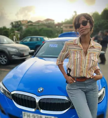 The shirt Nolan cotton striped, long-sleeved, Sonia Rolland on his account Instagram @soniarolland