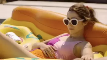 White sunglasses worn by Sarah (Cristin Milioti) in Palm Springs 