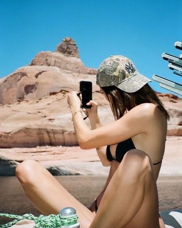 Monday Swimwear Barbados Top worn by Kendall Jenner on her Instagram account @kendalljenner