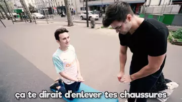 The jersey of the OM carried by HugoPosay in the video SAY YES TO EVERYTHING FOR 24 hours (Yes Man Challenge #3 feat. HUGOPOSAY)