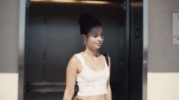 Blanc dentelle débardeur porté par Maddy Perez (Alexa Demie) dans l'Euphorie (S01E02)