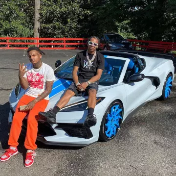 Le t-shirt Dior porté par Lil Baby sur son compte Instagram @lilbaby_1 