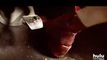 Red/ Maroon ankle boots worn by Sarah (Cristin Milioti) in Palm Springs