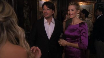 Alberta Ferretti Purple Dress worn by Lily van der Woodsen (Kelly Rutherford) in Gossip Girl (S03E06)