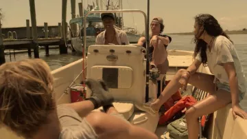 Yellow Vans sneakers worn by Kiara (Madison Bailey) in Outer Banks (S01E01)