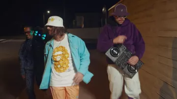 La camiseta de Bape Garfield que lleva Lorenzo en su clip Fonsdé Tout La Night